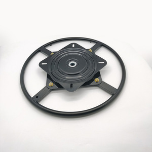 Swivel Plate 10-Inch Iron Turntable 360 Degree Rotate Display Stand Gun Black Industrial Design Hardware Accessory - Product Image 1