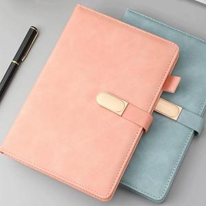 Cuaderno de Cuero PU A5, Personalizable con Logotipo, Cierre Magnético, Cuero Yungbuck, para Negocios, Oficina, Reuniones, Material Escolar, 100 Hojas - Product Image 1