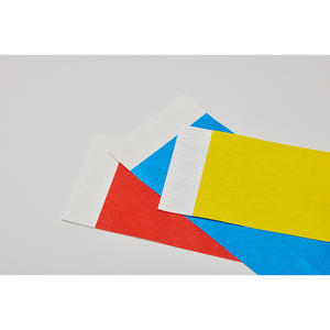 [AnyWristband] Bracelets d'accès en gros abordables pour la vérification d'accès, bracelets TYVEK de couleur unie de 25 mm (1 pouce) avec texte personnalisé - Product Image 5