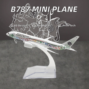 Maquette d'<span class=keywords><strong>avion</strong></span> Boeing 787 du Mexique, échelle 1/400, 16 cm, <span class=keywords><strong>en</strong></span> métal, pour collection et décoration, technique d'impression - Product Image 2