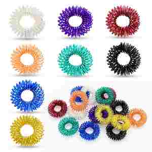 Custom <b>Fidget</b> Toy-Spring Stress - Relief Multicolored Mini Spring Finger Massage Rings, Decompression Toys - Product Image 1