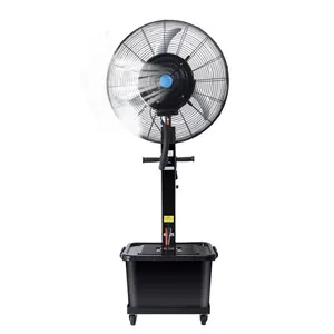 Pedestal 42L Water Tank Air Cooling Water Spraying Large Industrial Mist Fan for outdoor