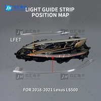 Módulo LED OEM DRL para Lexus LS LS350 LS500 2018-2021, Tira de Luz Diurna DRL para Faros Delanteros de Coche