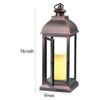 Bougeoirs Led en métal décoratif marocain avec bougie Led sans flamme pour mariage, dîner