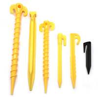 Piquet de tente en plastique durable, piquet de fixation en forme de stylo pour auvent, pour camping et pique-nique en extérieur