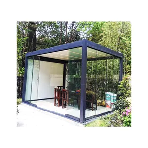 3x3 3x4 4x4 6x4 m OEM Factory Modern Outdoor Bioclimatic Pergola in alluminio feritoia giardino Pergola impermeabile