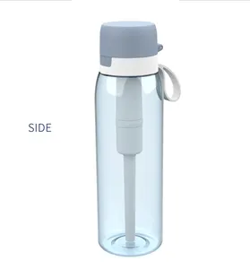 Bpaフリーのプレミアムフィルターボトルは、フィルター浄水器ストローで設計された26オンスの水を保持します