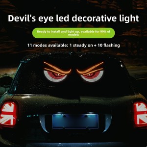 Nouvelles Décorations de Voiture Transfrontalières : Feux d'<span class=keywords><strong>Avertissement</strong></span> LED USB « Demon-Eye » pour Vitres Avant et Arrière de Camions OLIVER - Product Image 3