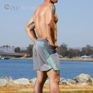 กางเกงกีฬาลำลองสำหรับผู้ชายกางเกงวิ่งออกกำลังกายระบายอากาศสีพื้นฤดูร้อน - Product Image 2