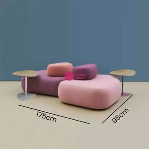 Yicheng Beauty Fabrication professionnelle Bon prix Canapé <span class=keywords><strong>de</strong></span> loisirs Canapé <span class=keywords><strong>de</strong></span> réception pour plusieurs personnes en tissu à vendre - Product Image 5