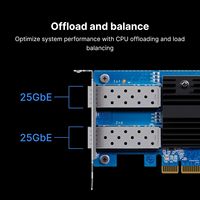 Tarjeta Adaptadora de Red PCIe 3.0 X8 de Doble Puerto E25G30-F2 25GbE SFP28 Original, Nueva, en Stock