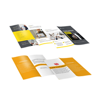 Impression personnalisée d'affiches/dépliants/flyers/menus promotionnels commerciaux A2 A3 A4 A5 sur papier couché, impression offset, pelliculage mat