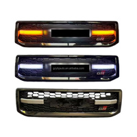 Accessoires de voiture YBJ, grille de radiateur en maille avec lumière pour Land Cruiser Prado FJ120 2003-2009, calandre avant GR LC120, grille à LED