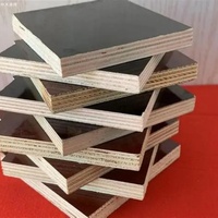 Contrachapado de Encofrado de Álamo Recubierto de Film de 18mm E1 de Primera Clase, Reutilizable Múltiples Veces, Impermeable para Encofrados de Hormigón en Edificios de Gran Altura