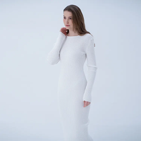 2023 conceptions personnalisées décontracté col roulé femmes robes tricotées femmes vêtements robe pull