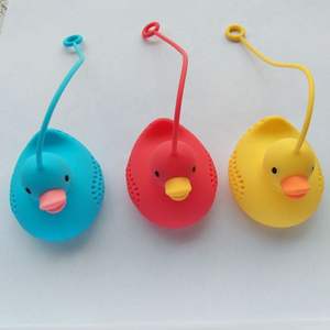 Infusor de Té de Silicona con Forma de <span class=keywords><strong>Patito</strong></span> Creativo - Juego de Utensilios de Cocina Reutilizables para Té Suelto - Product Image 5