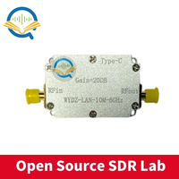 Amplificateur de Signal RF LAN TYPE-C à Gain 20DB à planéité élevée 10Mhz-6GHz pour logiciel HAM SDR et composants électroniques Radio FM