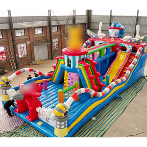Château <span class=keywords><strong>gonflable</strong></span> avec toboggan Inflatables de parc de rebond intérieur sautant des videurs gonflables pour les enfants - Product Image 1