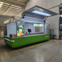 Remorque alimentaire électrique moderne pour la restauration commerciale avec conception résistante à la rouille et utilisation intérieure/extérieure
