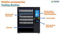 Ascenseur automatisé d'aliments sains Distributeur automatique de boissons froides, de snacks et de sodas Magasin de détail avec port de ramassage moyen