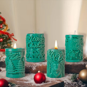 Moldes <span class=keywords><strong>de</strong></span> silicona blanda 3D ecológicos DIY para velas <span class=keywords><strong>de</strong></span> Navidad molde <span class=keywords><strong>de</strong></span> velas perfumadas con letras <span class=keywords><strong>de</strong></span> pilar para decoración <span class=keywords><strong>de</strong></span> festivales - Product Image 1