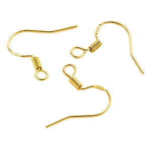 Gold Plated <b>Earring</b> <b>Hooks</b> 925 Silver Plated Pure Copper Nickel Free For <b>Earring</b> Making Drop Shape Jewelry Findings - Product Image 1
