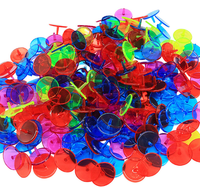 Marqueurs de balle de golf 24 mm en plastique, marqueurs de position de golf colorés et transparents, accessoires pour le marquage des balles de golf