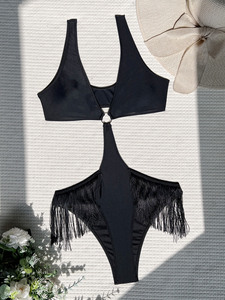 Costumi <span class=keywords><strong>da</strong></span> bagno YWCS-6445 in tessuto riciclato <span class=keywords><strong>da</strong></span> donna sexy interi pezzi di design beachwear stile nappine costumi <span class=keywords><strong>da</strong></span> bagno - Product Image 2