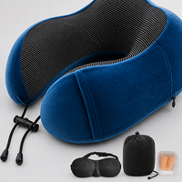 Kit de voyage ergonomique en forme de U avec masque pour les yeux et pochette, collection de produits de confort pour les importateurs et les acheteurs au détail