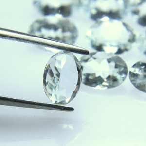 A + Natural Blue Aquamarine Gemstone Lot Oval Cut Faceted Jewelry Making Stones - Product Image 2