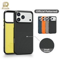 Étui Magnétique Antichoc pour iPhone 17/16/15 Pro Max, Coque de Protection Hybride Grainée en TPU Souple Antidérapante