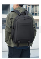 Sac à dos pour ordinateur portable en PU imperméable, grande capacité, durable, professionnel, pour les trajets quotidiens