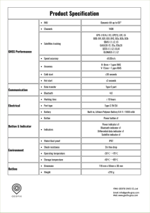 جهاز استقبال <span class=keywords><strong>GPS</strong></span> تفاضلي عالي الدقة GEOFIX <span class=keywords><strong>RTK</strong></span> JPS-300 IMU، نظام <span class=keywords><strong>GNSS</strong></span> لمعدات المسح والملاحة، الأكثر مبيعًا - Product Image 3