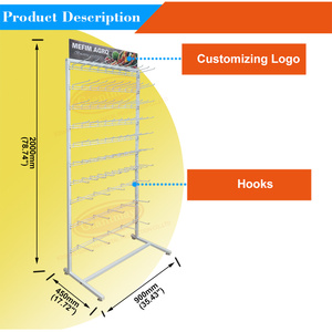 Cửa hàng bán lẻ miễn phí đứng Dây Rau hạt giống gói hiển thị giá Mười lớp kim loại móc treo hạt giống hiển thị đứng - Product Image 4