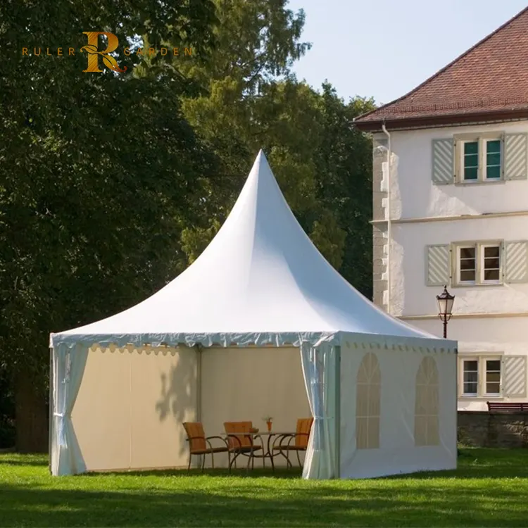 Kanopi pameran dagang pameran mewah 6x6 gazebo pagoda tenda pesta musim dingin luar ruangan tenda acara besar tenda pesta pagoda