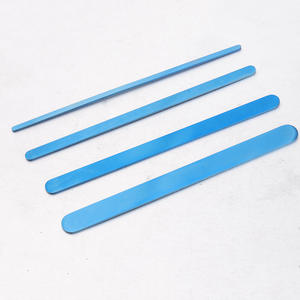 6 इंच दर्पण पॉलिश स्टेनलेस स्टील आयत आकर्षण रिक्त मुद्रांकन DIY सी खुला कफ चूड़ी सामग्री - Product Image 2