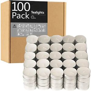 Smokeless Tea Lights <strong>8</strong> <strong>Hour</strong> Long Burn Night Light Candles Unscented <strong>Tealight</strong> - Product Image 5