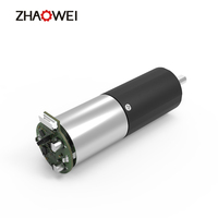 Moteur à engrenages CC sans balais Zhaowei personnalisé 28MM 12V 600 tr/min 5kg.cm à couple élevé avec encodeur pour outils électriques et perceuses