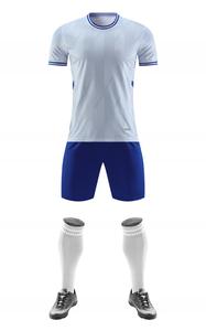 Thiết Kế Câu Lạc Bộ Tên Đội Retro Người Đàn Ông Của Trống Maillot Câu Lạc Bộ De Chân Màu Xanh Và Trắng Bóng Đá <span class=keywords><strong>Kit</strong></span> Set Đồng Phục Với Vớ - Product Image 3