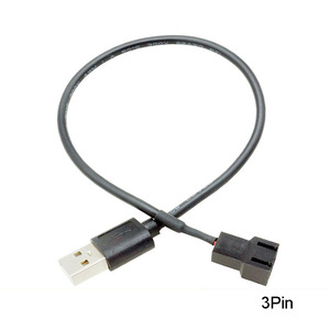 สายชาร์จพัดลม cantell USB <span class=keywords><strong>2</strong></span>.0ตัวผู้ถึง<span class=keywords><strong>3</strong></span>พิน/4ขาสายไฟสำหรับพัดลมคอมพิวเตอร์พีซีขนาด30ซม. - Product Image 2