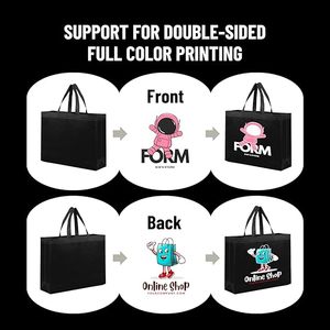 Sacs fourre-tout non tissés en gros personnalisés, sacs à main haut de gamme pour vêtements, sacs de shopping sur mesure avec impression de logo - Product Image 2