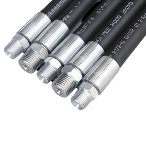 Tuyau haute pression Al 60 bars, tressé en fil d'acier, pour eau, huile, vapeur, usage minier et maritime - Product Image 2