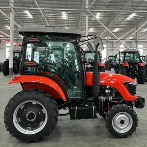 Qilu 2024 Kleine Mini Farm Tractor 4X425 Pk 30pk 35pk 40pk 50pk 60pk 70pk Mini Chinese Tractoren Met Cabine