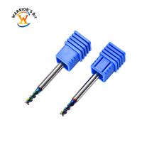 Outils de fraise CNC Warrior's Bit fraise en bout enduite à 3 lames avec diamètre de tige de 4mm personnalisable OEM/ODM pour l'aluminium