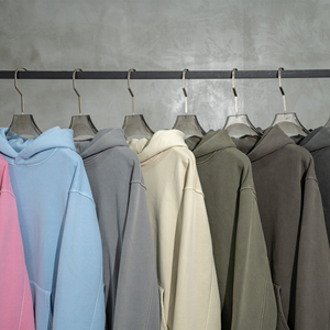 Sudadera con Capucha Yingling de Gran Tamaño para Hombre, Estilo Vintage, Lavado Ácido, Estampada, de Algodón Ecológico - Product Image 4