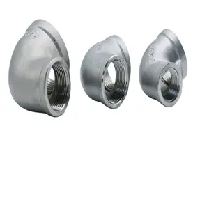 Factory Outlets Cf8m Stainless Steel Female Thread 90 Degree Reducer Elbow Fittings