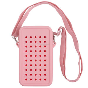 กระเป๋าคาดลำตัวซิลิโ<span class=keywords><strong>ค</strong></span>นแฟชั่น CHINFAI สำหรับทุกเพศ กระเป๋าใส่โทรศัพท์มือถือขนาดเล็ก พร้อมสายสะพาย ลายรองเท้า<span class=keywords><strong>ค</strong></span><span class=keywords><strong>ร็</strong></span><span class=keywords><strong>อก</strong></span> รูระบายอากาศ ปิดด้วยซิป ลายลูกกวาด - Product Image 4