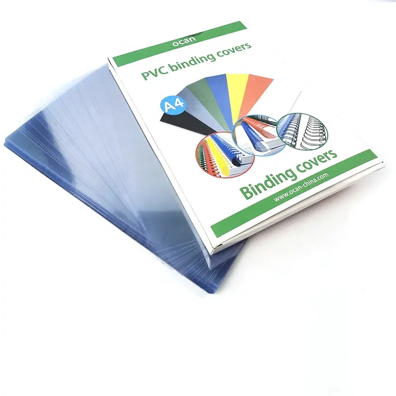 A4 A3 clear plastic pvc binding sheet pvc book cover