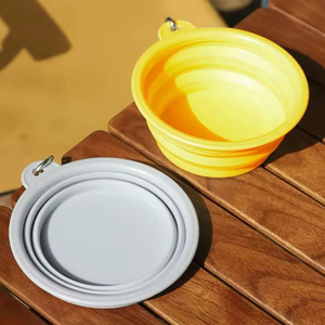 Ciotola Pieghevole Retrattile in TPE Ecologica all'Ingrosso con Logo Personalizzato, Portatile e Richiudibile per Viaggi, Acqua, Cibo, Alimentazione, per Cani e Animali Domestici - Design Moderno - Product Image 6