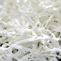 Remplissage de panier en coton coupé, papier kraft froissé blanc pour boîte cadeau